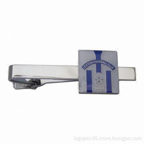 Tie Bar/Clip, Made of Brass with Soft Enamel, Customized Logos Welcomed
